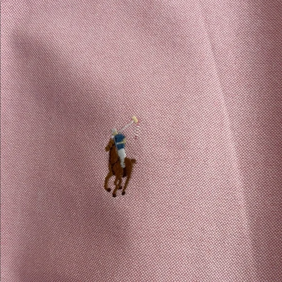 Ralph Lauren 17-34 Pink Preppy Casual Button Down Shirt - Picture 4 of 11